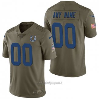 Maglia NFL Limited Indianapolis Colts Personalizzate 2017 Salute To Service Verde