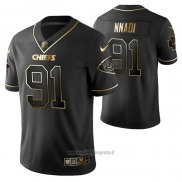 Maglia NFL Limited Kansas City Chiefs Derrick Nnadi Golden Edition Nero
