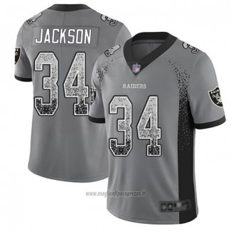 Maglia NFL Limited Las Vegas Raiders Jackson Rush Drift Fashion Grigio