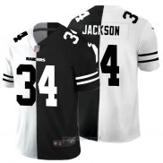 Maglia NFL Limited Las Vegas Raiders Jackson White Black Split