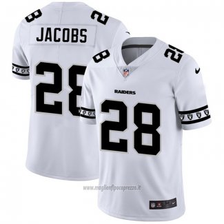 Maglia NFL Limited Las Vegas Raiders Jacobs Team Logo Fashion Bianco
