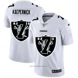 Maglia NFL Limited Las Vegas Raiders Kaepernick Logo Dual Overlap Bianco