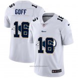 Maglia NFL Limited Los Angeles Rams Goff Logo Dual Overlap Bianco