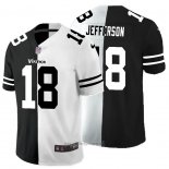 Maglia NFL Limited Minnesota Vikings Jefferson Black White Split