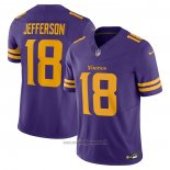 Maglia NFL Limited Minnesota Vikings Justin Jefferson Vapor F.U.S.E. Giallo Viola