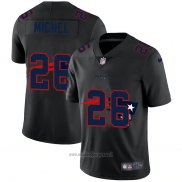 Maglia NFL Limited New England Patriots Michel Logo Dual Overlap Nero