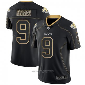 Maglia NFL Limited New Orleans Saints Brees Lights Out Nero