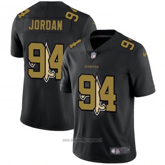 Maglia NFL Limited New Orleans Saints Jordan Logo Dual Overlap Nero