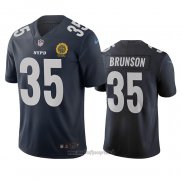 Maglia NFL Limited New York Giants T.j. Brunson Citta Edition Blu