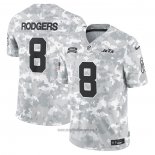 Maglia NFL Limited New York Jets Aaron Rodgers 2024 Salute To Service Grigio