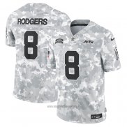 Maglia NFL Limited New York Jets Aaron Rodgers 2024 Salute To Service Grigio