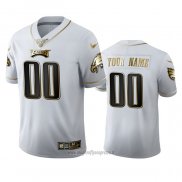 Maglia NFL Limited Philadelphia Eagles Personalizzate Golden Edition Bianco