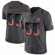 Maglia NFL Limited Pittsburgh Steelers Bush Retro Flag Nero