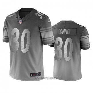Maglia NFL Limited Pittsburgh Steelers James Conner Silver Citta Edition Grigio