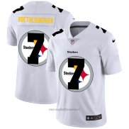Maglia NFL Limited Pittsburgh Steelers Roethlisberger Logo Dual Overlap Bianco