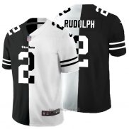 Maglia NFL Limited Pittsburgh Steelers Rudolph Black White Split