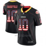 Maglia NFL Limited San Francisco 49ers Jimmy Garoppolo Nero 2018 USA Flag Fashion Color Rush