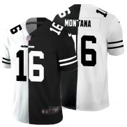 Maglia NFL Limited San Francisco 49ers Montana White Black Split