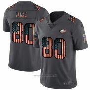 Maglia NFL Limited San Francisco 49ers Rice Retro Flag Nero