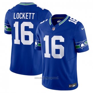 Maglia NFL Limited Seattle Seahawks Tyler Lockett Vapor F.U.S.E. Blu2