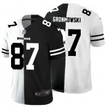 Maglia NFL Limited Tampa Bay Buccaneers Gronkowski White Black Split