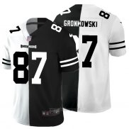 Maglia NFL Limited Tampa Bay Buccaneers Gronkowski White Black Split