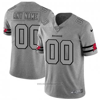 Maglia NFL Limited Tampa Bay Buccaneers Personalizzate Team Logo Gridiron Grigio
