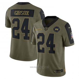 Maglia NFL Limited Washington Commanders Antonio Gibson 2021 Salute To Service Verde