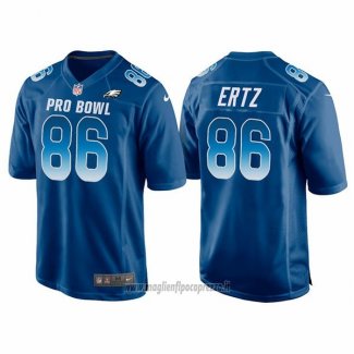 Maglia NFL Pro Bowl Philadelphia Eagles 86 Zach Ertz NFC 2018 Blu