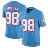 Maglia NFL Tennessee Titans Jeffery Simmons Vapor F.U.S.E. Blu