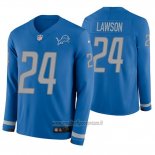 Maglia NFL Therma Manica Lunga Detroit Lions Nevin Lawson Blu