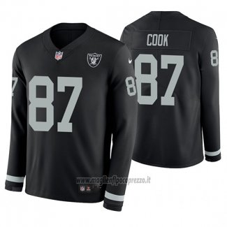 Maglia NFL Therma Manica Lunga Las Vegas Raiders Jared Cook Nero