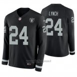 Maglia NFL Therma Manica Lunga Las Vegas Raiders Marshawn Lynch Nero