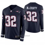 Maglia NFL Therma Manica Lunga New England Patriots Devin Mccourty Blu