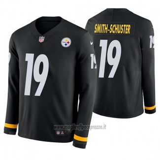 Maglia NFL Therma Manica Lunga Pittsburgh Steelers Juju Smith Schuster Nero