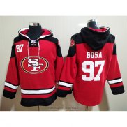 Felpa con Cappuccio San Francisco 49ers Nick Bosa Rosso