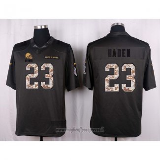 Maglia NFL Anthracite Cleveland Browns Haden 2016 Salute To Service
