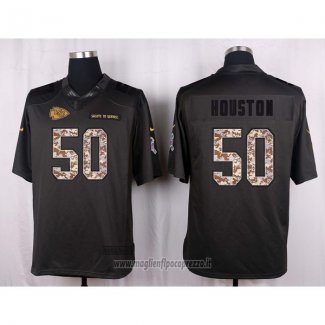 Maglia NFL Anthracite Kansas City Chiefs Houston 2016 Salute To Service