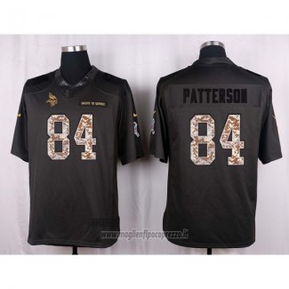 Maglia NFL Anthracite Minnesota Vikings Patterson 2016 Salute To Service