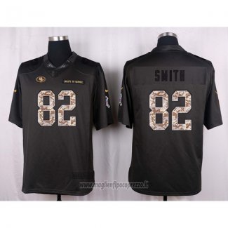 Maglia NFL Anthracite San Francisco 49ers Smith 2016 Salute To Service