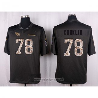 Maglia NFL Anthracite Tennessee Titans Conklin 2016 Salute To Service