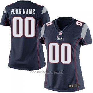 Maglia NFL Donna New England Patriots Personalizzate Blu