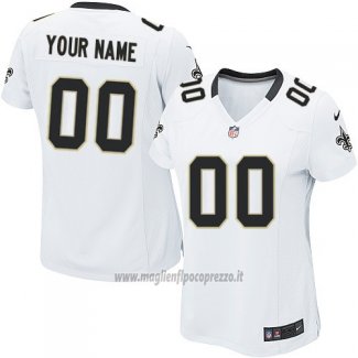 Maglia NFL Donna New Orleans Saints Personalizzate Bianco