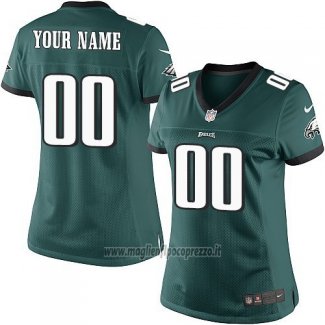Maglia NFL Donna Philadelphia Eagles Personalizzate Verde