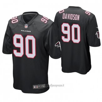 Maglia NFL Game Atlanta Falcons 90 Marlon Davidson Nero