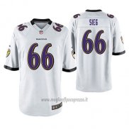 Maglia NFL Game Baltimore Ravens Trent Sieg Bianco