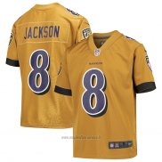 Maglia NFL Game Bambino Baltimore Ravens Lamar Jackson Inverted Or