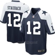 Maglia NFL Game Bambino Dallas Cowboys Staubach Nero Bianco