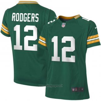 Maglia NFL Game Bambino Green Bay Packers Aaron Rodgers Verde2