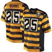 Maglia NFL Game Bambino Pittsburgh Steelers Burns Giallo